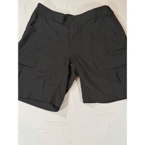 REI Co-op Sahara Cargo Shorts Mens 34 Black Nylon Hiking Outdoor Lightweight